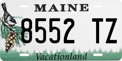 ME license plate 8552TZ