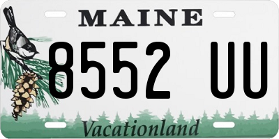 ME license plate 8552UU