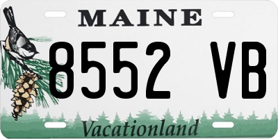 ME license plate 8552VB