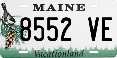 ME license plate 8552VE