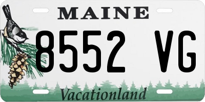 ME license plate 8552VG