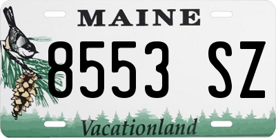 ME license plate 8553SZ