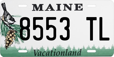 ME license plate 8553TL