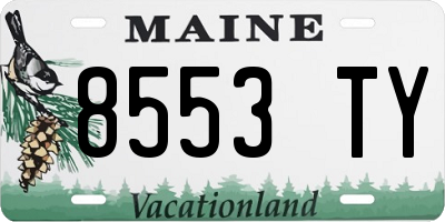 ME license plate 8553TY