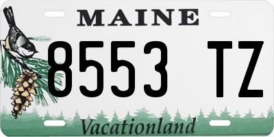 ME license plate 8553TZ