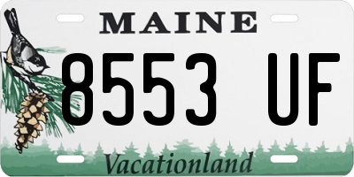 ME license plate 8553UF