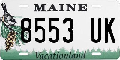 ME license plate 8553UK