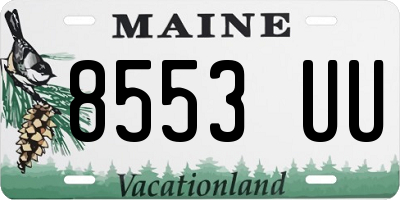 ME license plate 8553UU