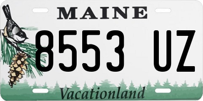 ME license plate 8553UZ