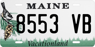ME license plate 8553VB