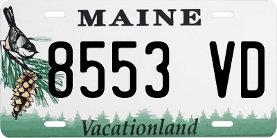 ME license plate 8553VD