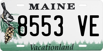ME license plate 8553VE