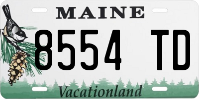 ME license plate 8554TD