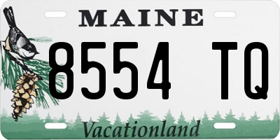ME license plate 8554TQ