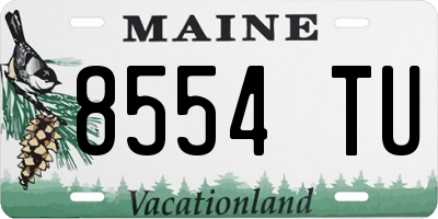 ME license plate 8554TU