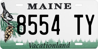ME license plate 8554TY