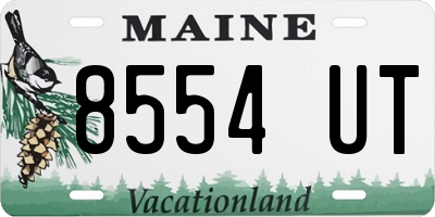 ME license plate 8554UT