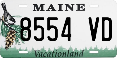 ME license plate 8554VD