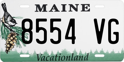 ME license plate 8554VG