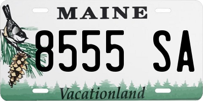 ME license plate 8555SA