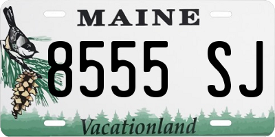 ME license plate 8555SJ