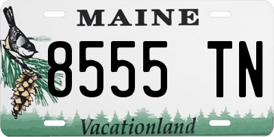 ME license plate 8555TN