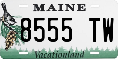 ME license plate 8555TW