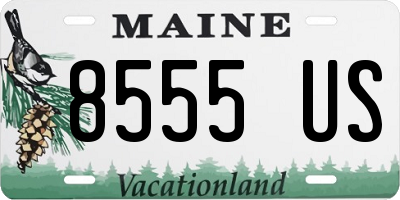 ME license plate 8555US