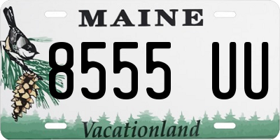 ME license plate 8555UU