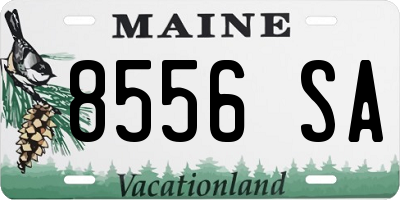 ME license plate 8556SA