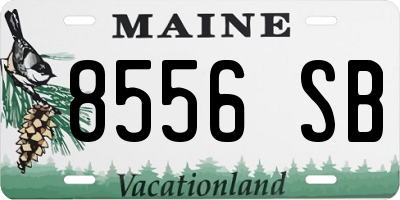 ME license plate 8556SB