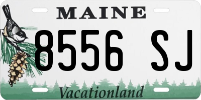ME license plate 8556SJ