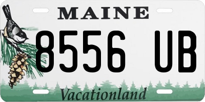 ME license plate 8556UB