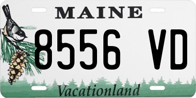 ME license plate 8556VD