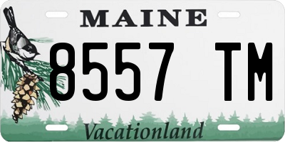ME license plate 8557TM
