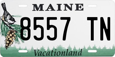 ME license plate 8557TN