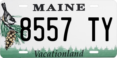 ME license plate 8557TY