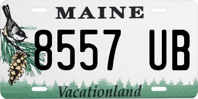 ME license plate 8557UB