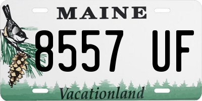 ME license plate 8557UF