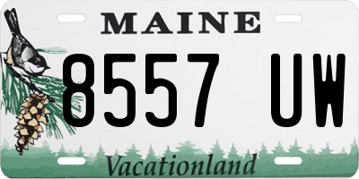 ME license plate 8557UW