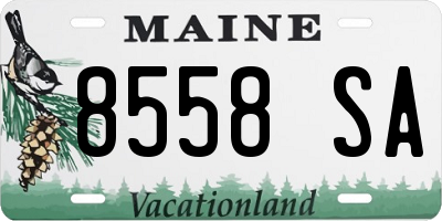 ME license plate 8558SA