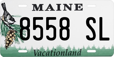 ME license plate 8558SL