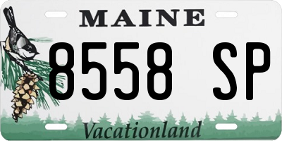 ME license plate 8558SP
