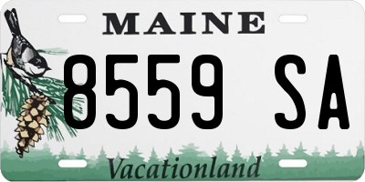 ME license plate 8559SA