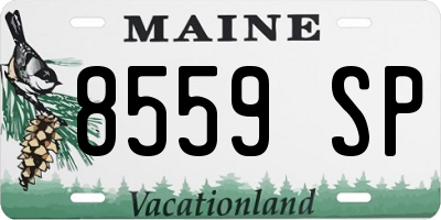 ME license plate 8559SP
