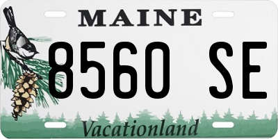 ME license plate 8560SE