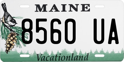 ME license plate 8560UA