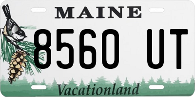 ME license plate 8560UT