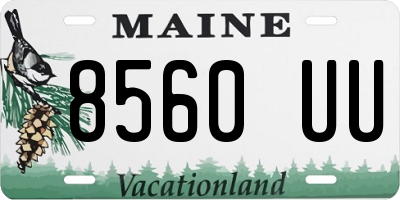 ME license plate 8560UU