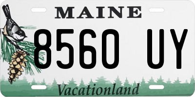 ME license plate 8560UY